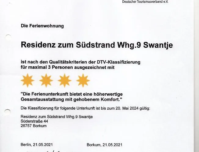 Апартаменты Swantje In Residenz Zum Suedstrand *